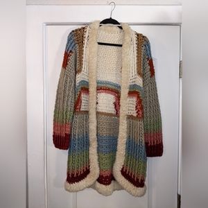 Vintage 80s Rainbow Cardigan